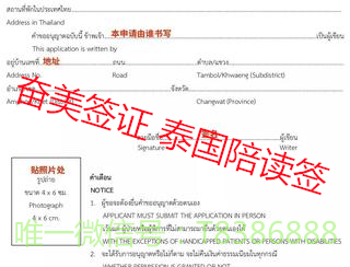 申请泰国陪读签证要多少钱