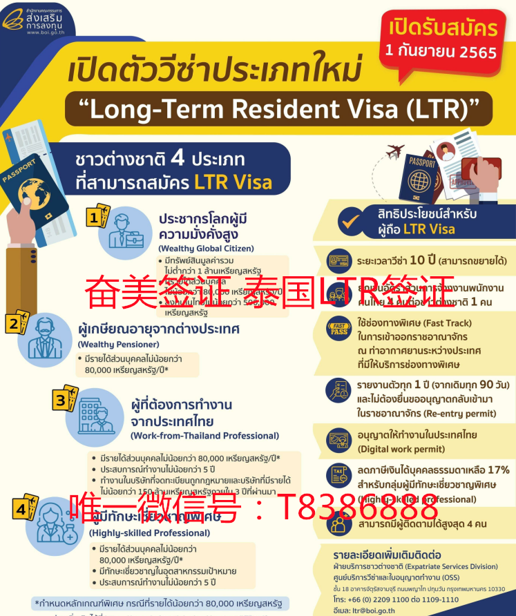 退休人士办理泰国的十年长期签证需要多少的钱？
