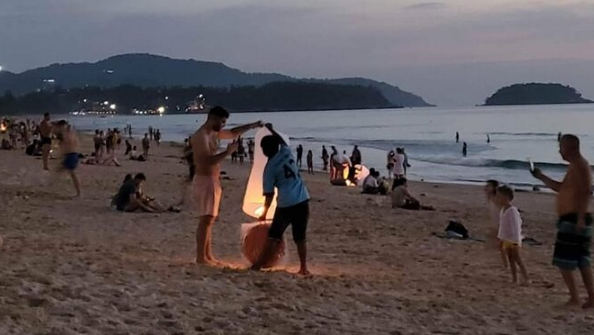 以防海洋生物误食