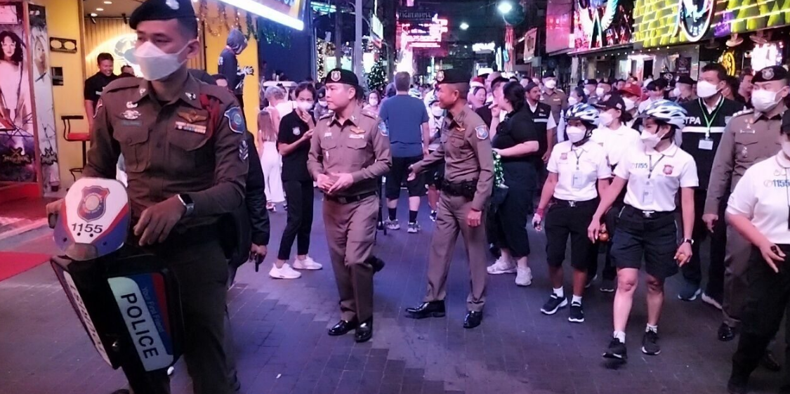 泰国芭提雅警方保障圣诞节和新年期间游客旅游安全