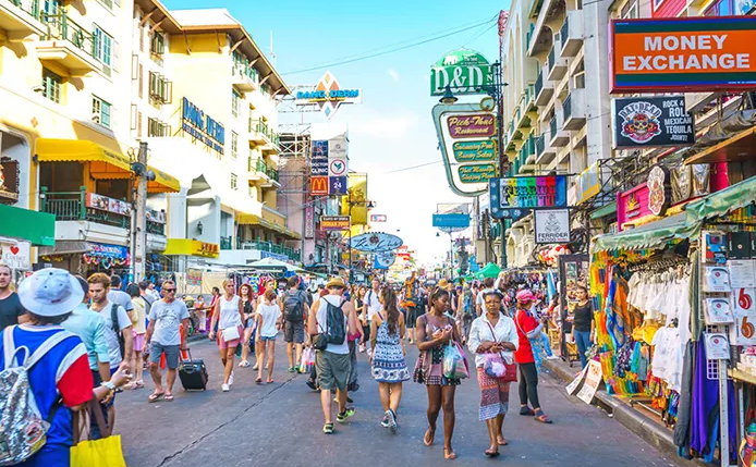 泰国曼谷考山路取消跨年夜活动