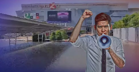 泰国乌汶府洪灾严峻